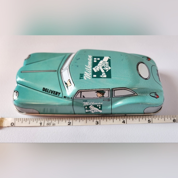 Vintage Fossil Watch Milkman Car Tin Box Collectible Tin 1991 - Picture 7 of 9